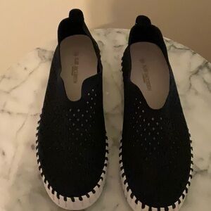 Ilse Jacobsen Navy Slip Ons, Size 8 US (39 European)